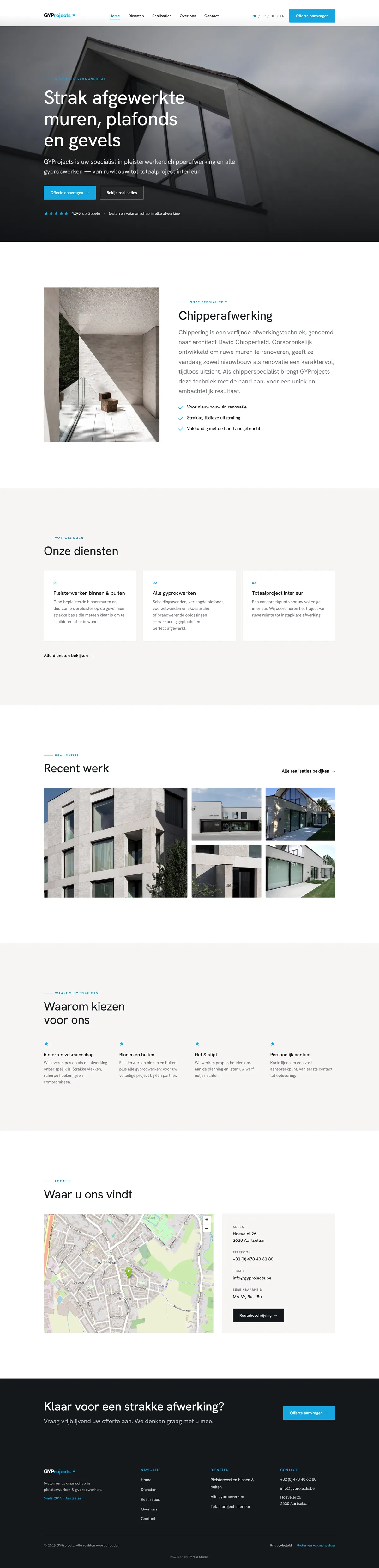 Gyprojects — sitio web multilingüe, abrir en una pestaña nueva